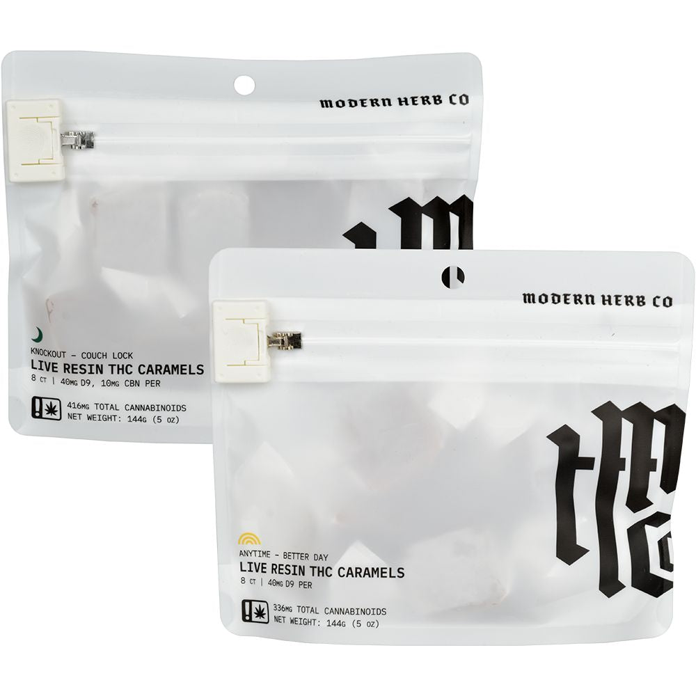Modern Herb Co D9 Live Resin Caramels | 320mg-400mg | 8pc Bag - Emerald Ventures MN LLC