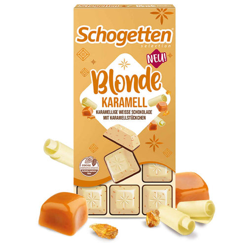 Schogetten Blonde White Chocolate Caramel 100g (GERMANY) - Emerald Ventures MN LLC