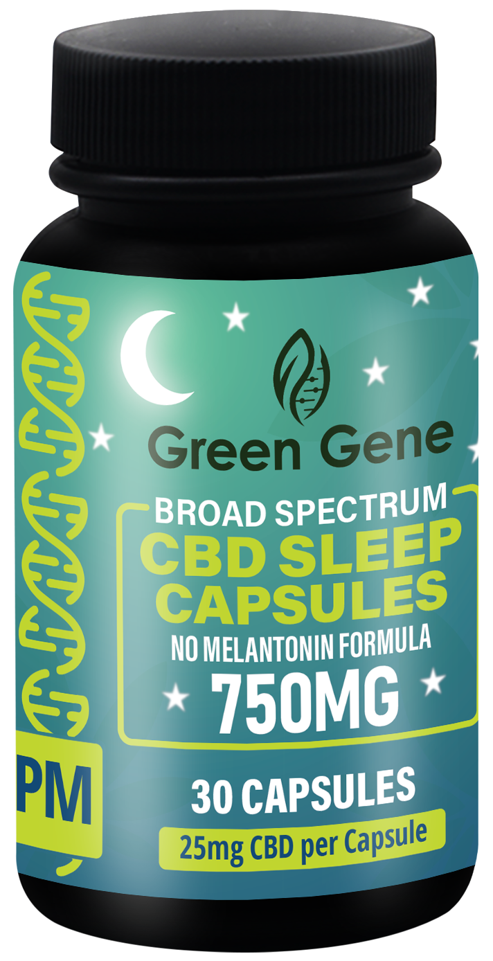 a bottle of green gene broad sleep pills