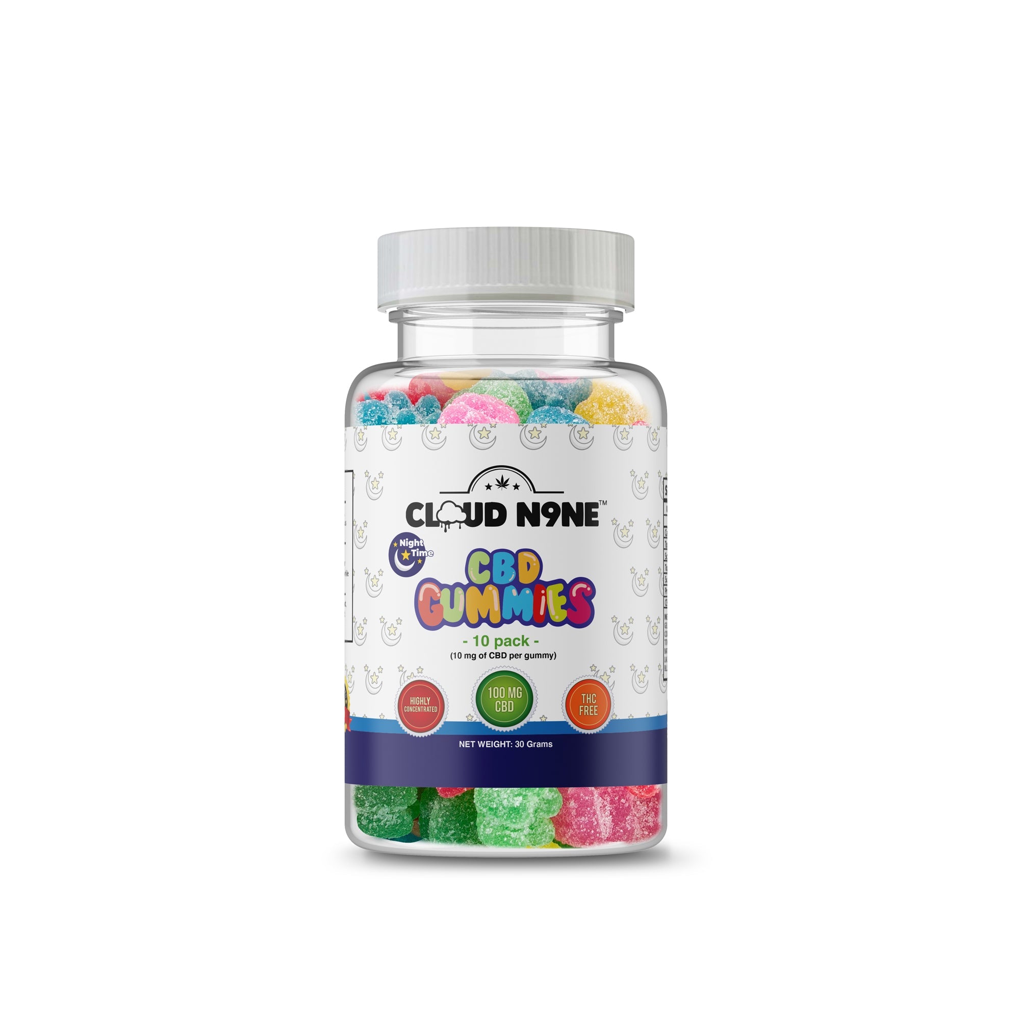 Cloud N9ne CBD Gummies: Nighttime - 10 Pack - 100mg CBD - Emerald Ventures MN LLC