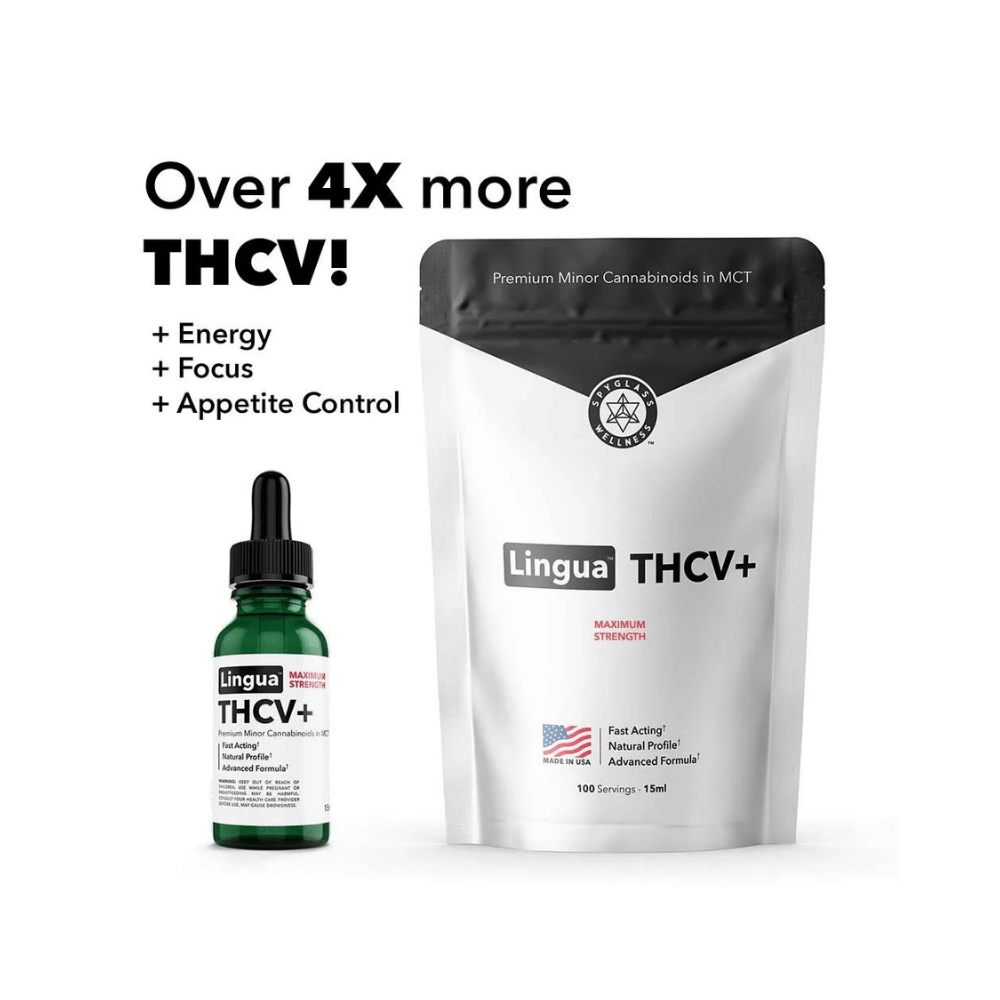 THCV+ Max Energy & Focus Tincture (1000mg) - Enhanced Stamina & Appetite Control