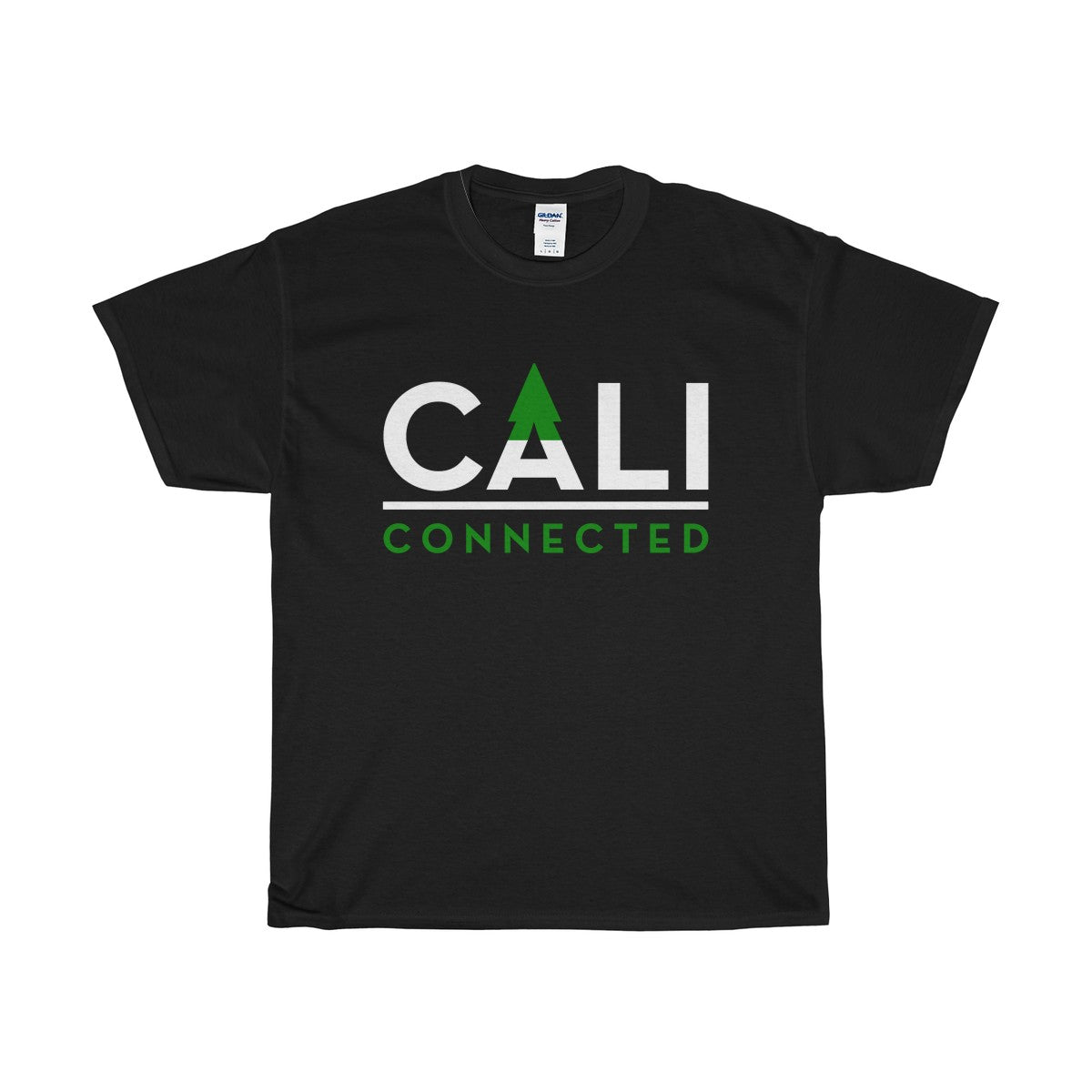 CaliConnected Black Cotton T-Shirt