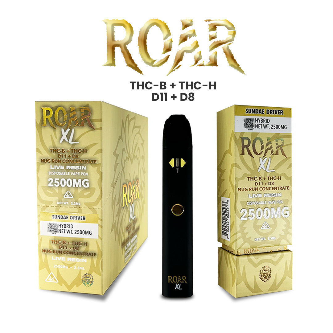 Roar XL THC-P + D8 2500mg - Sundae Driver Disposable Vape