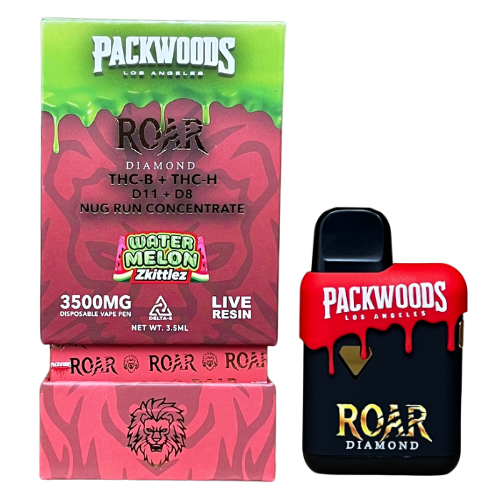 Roar x Packwoods 3500MG Watermelon Zkittlez LIVE RESIN THC Concentrate