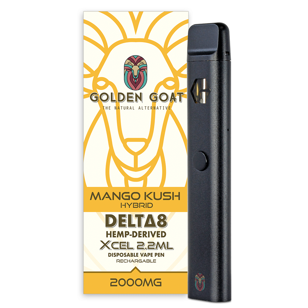 Delta-8 THC Vape Device - 2000mg - Rechargeable/Disposable - Mango Kush