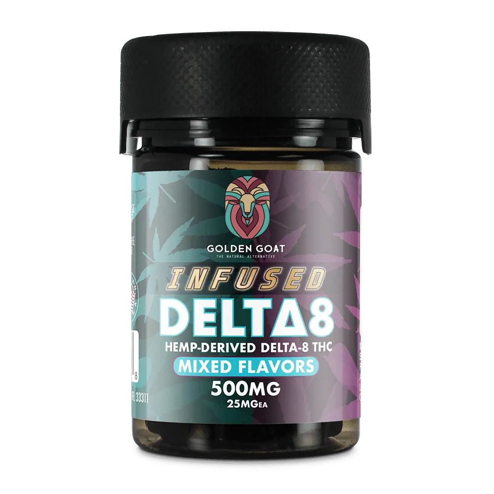 Infused Delta-8 Gummies 500mg - Mixed Flavors Party Pack