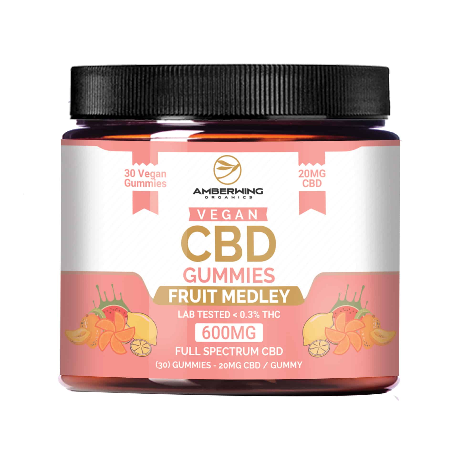 vegan cbd gummies fruit medley 600mg