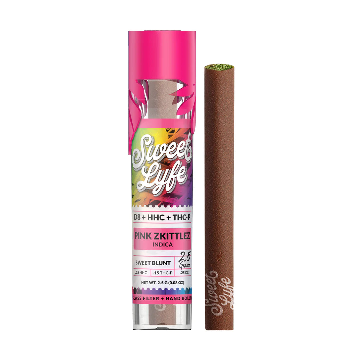 Pink Zkittlez Delta 8 Blunt - 2g Hemp Infused with Delta-8-THC & Terpenes