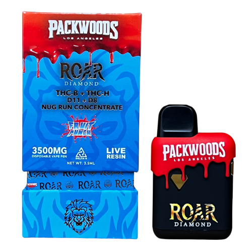 Roar x Packwoods Nug Run Concentrate 3500mg Live Resin THC-B + THC-H - Fruit Punch