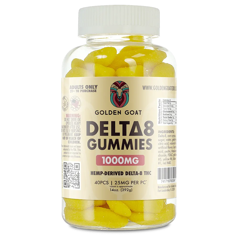 Delta 8 Banana Gummies 1000mg - Relaxation & Appetite Boost - Emerald Ventures MN LLC