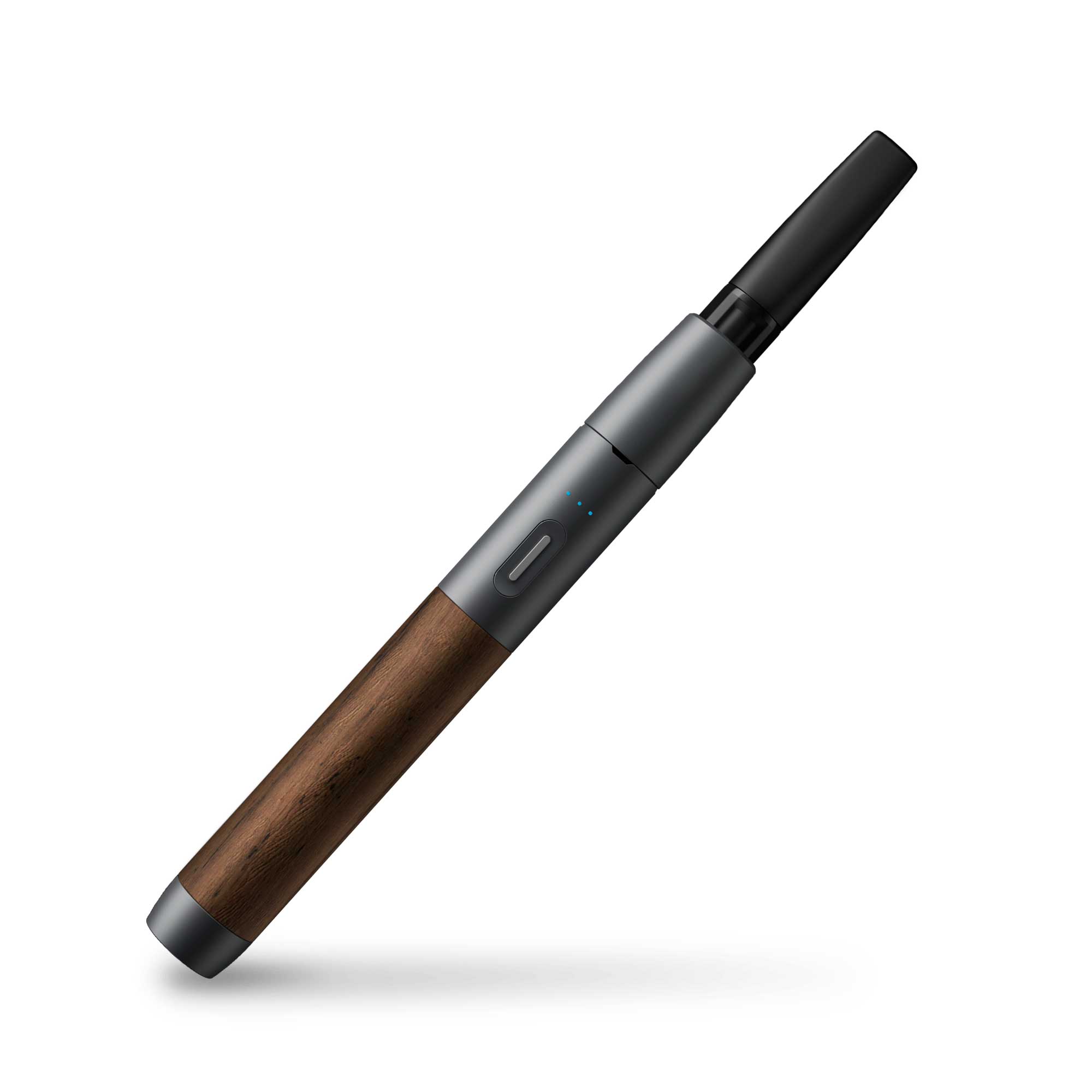 Wood Vape Pen Battery - Real Walnut & Slate Aluminum