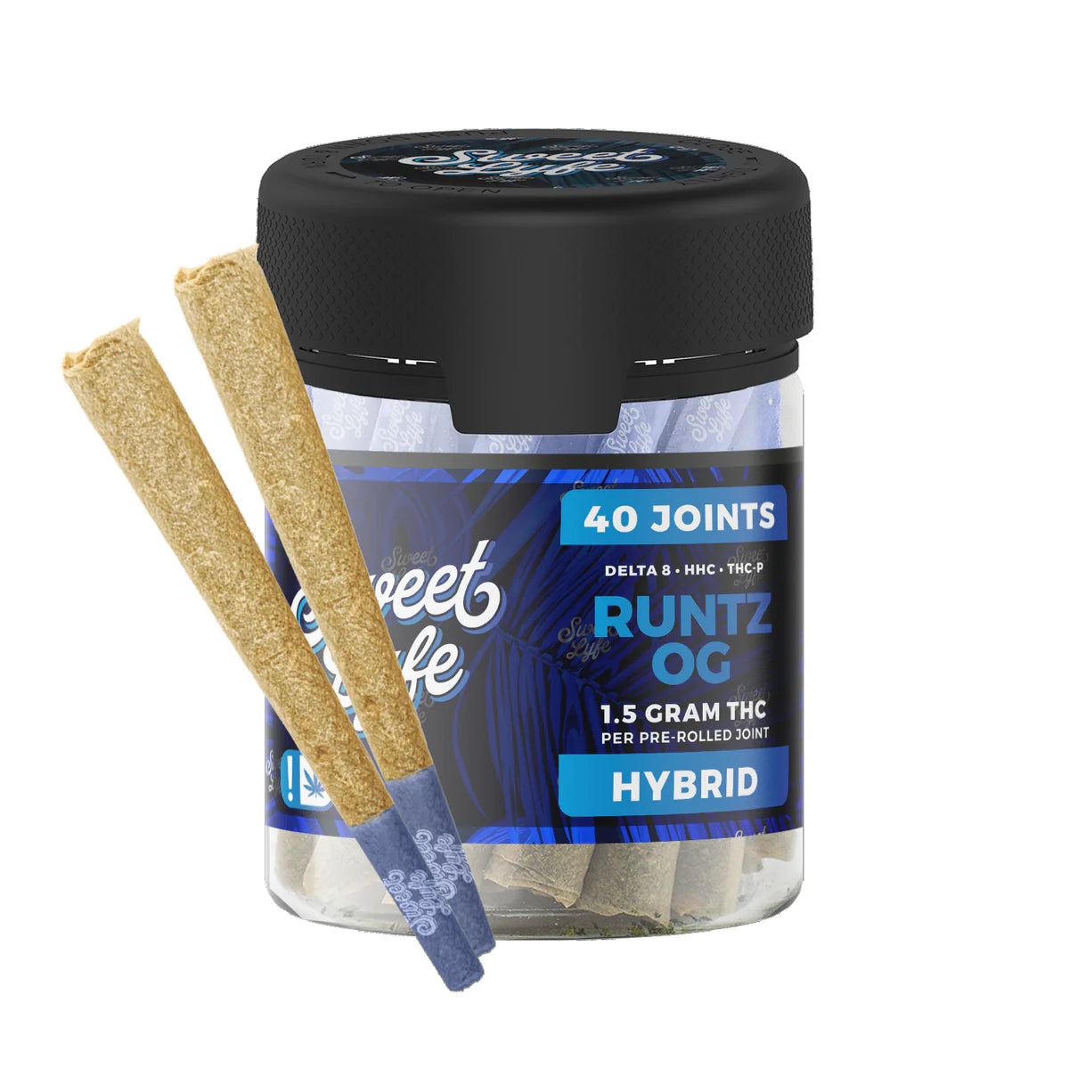 Sweet Lyfe 40-Pack Joints - 1.5g per Joint - Runtz OG - Hybrid