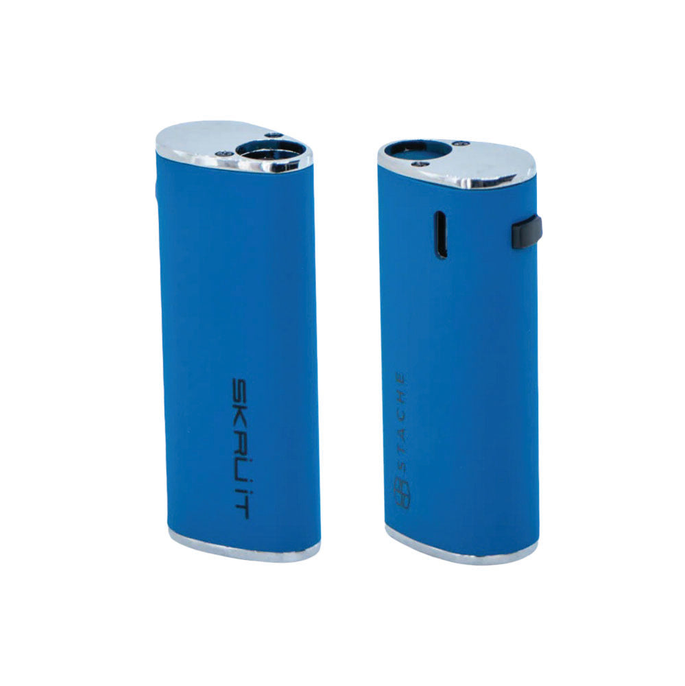 a couple of blue lighters sitting next to each other