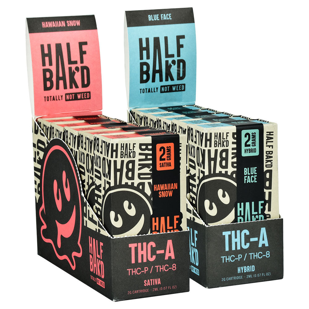 Half Baked THCA Vape Cartridge - Premium 2g, 5pc Display