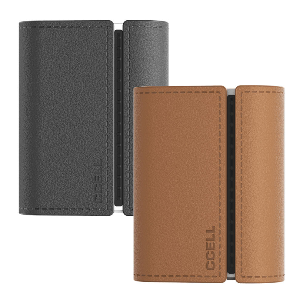 a couple of wallets sitting next to each other