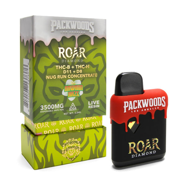 Roar x Packwoods Nug Run Concentrate 3500mg Live Resin THC-B + THC-H - Hawaiian Haze