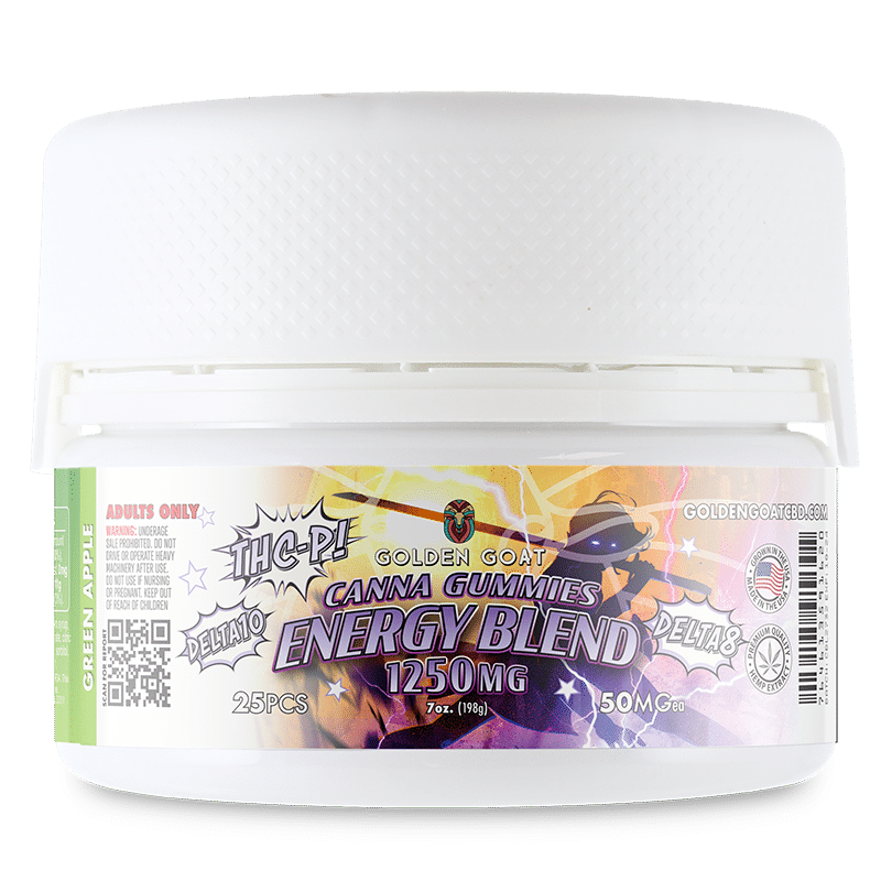 Energy Blend Canna Gummies - 1250mg - Achieve Balance and Focus