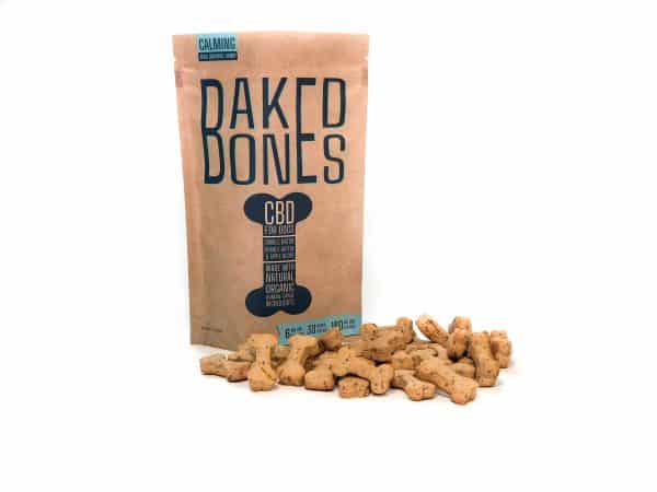 a bag of baked bones on a white background