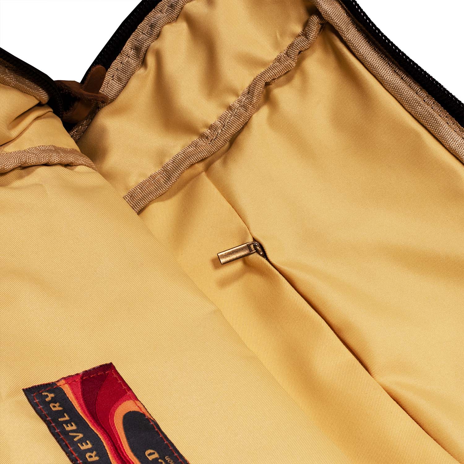 a close up of a jacket with a label on it