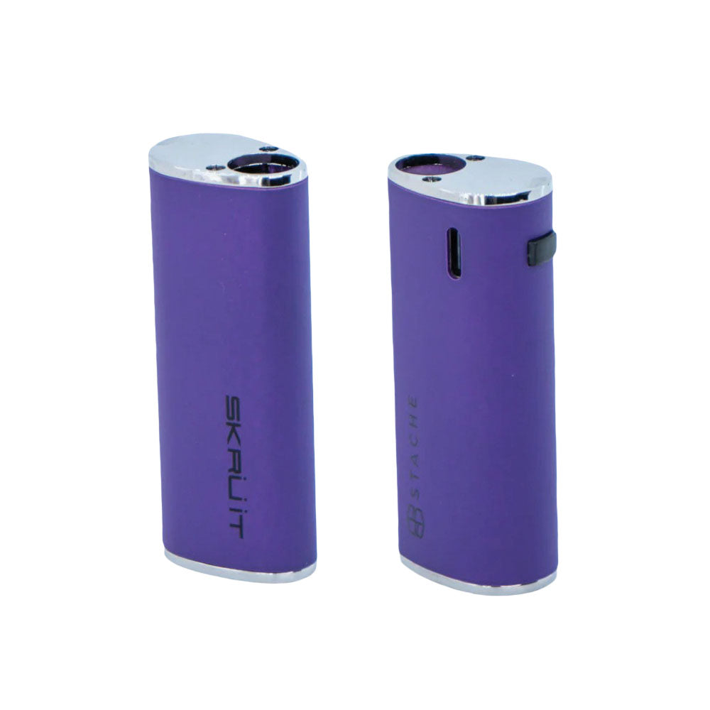 a couple of purple lighters sitting next to each other