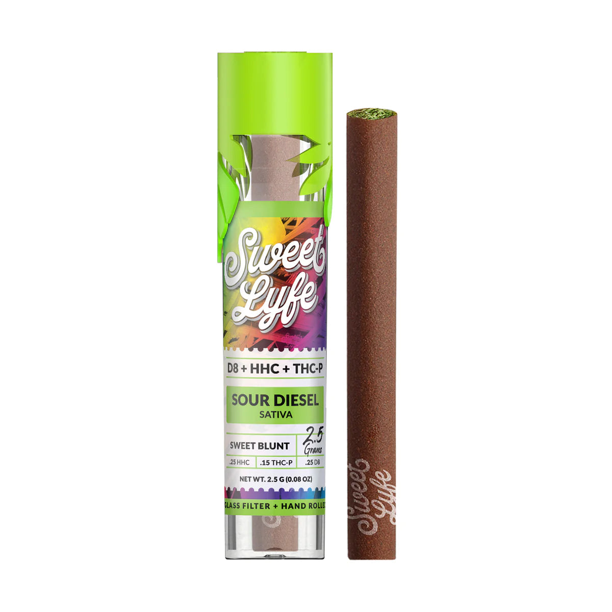 Delta-8 THC Blunt - Sour Diesel (Sativa) - 2g Hemp, Smooth Smoke