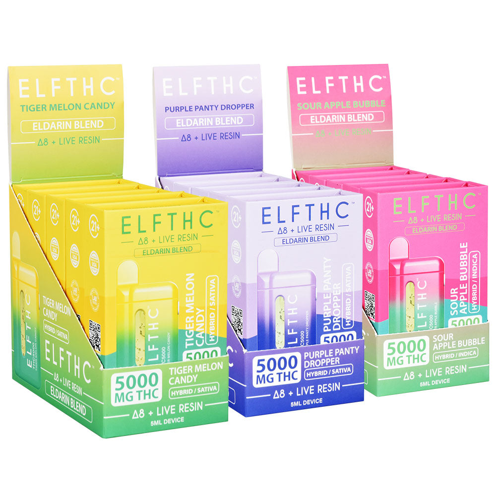 ELFTHC Eldarin Blend D8 + Live Resin Disposable | 5mL | 5pc Display