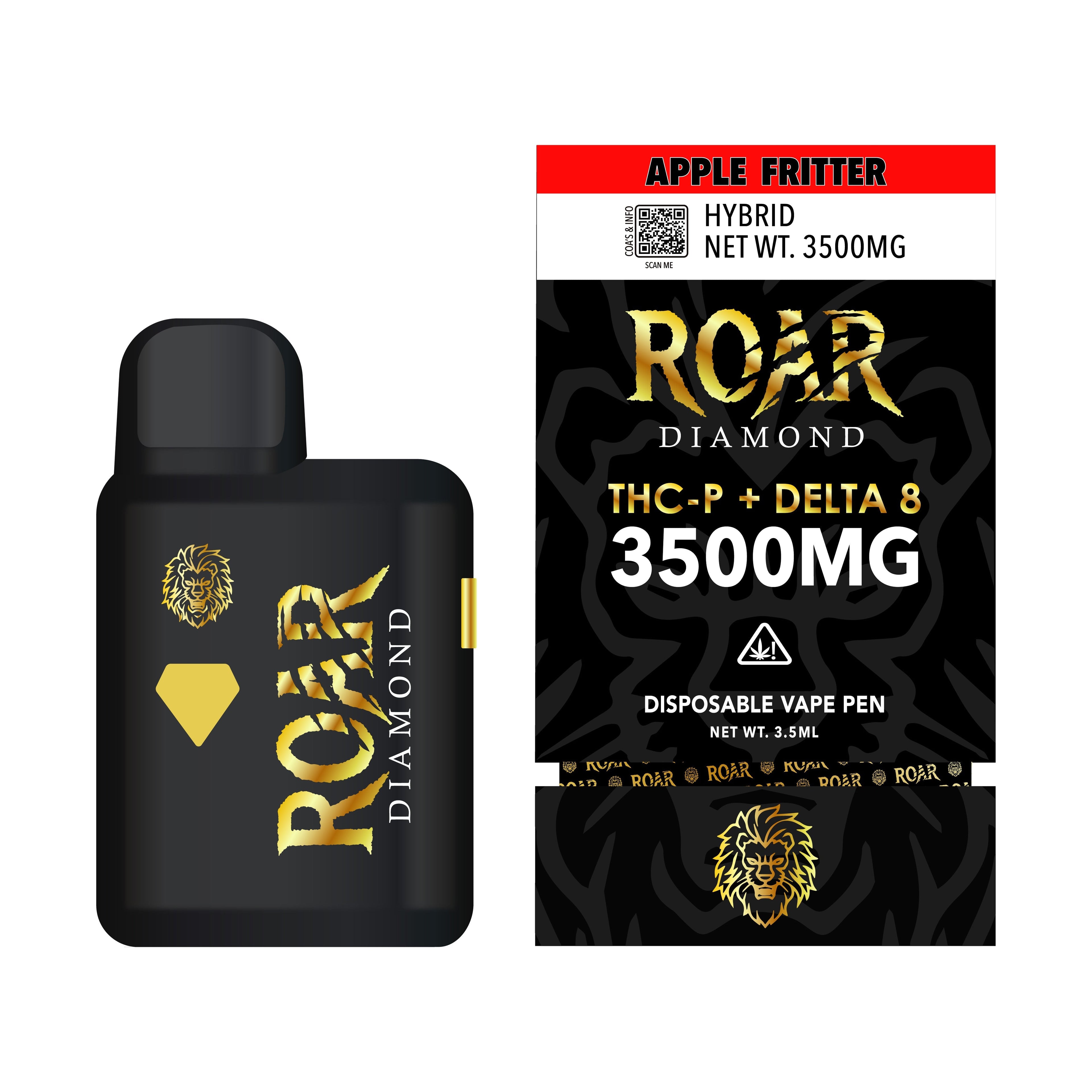 a bottle of roar diamond next to a box