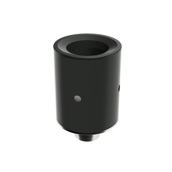 a black speaker on a white background