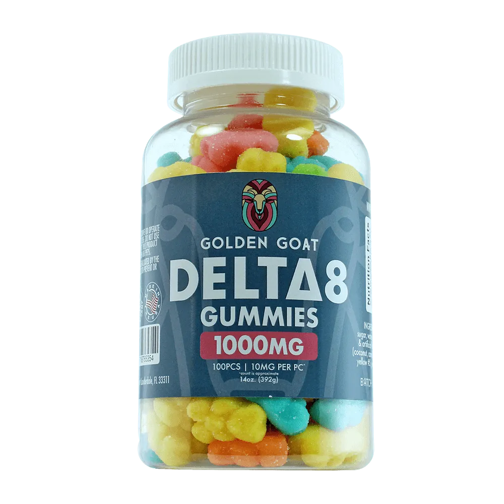 Delta 8 Gummies 1000mg - Sour Bears: Potent and Tasty THC Edibles