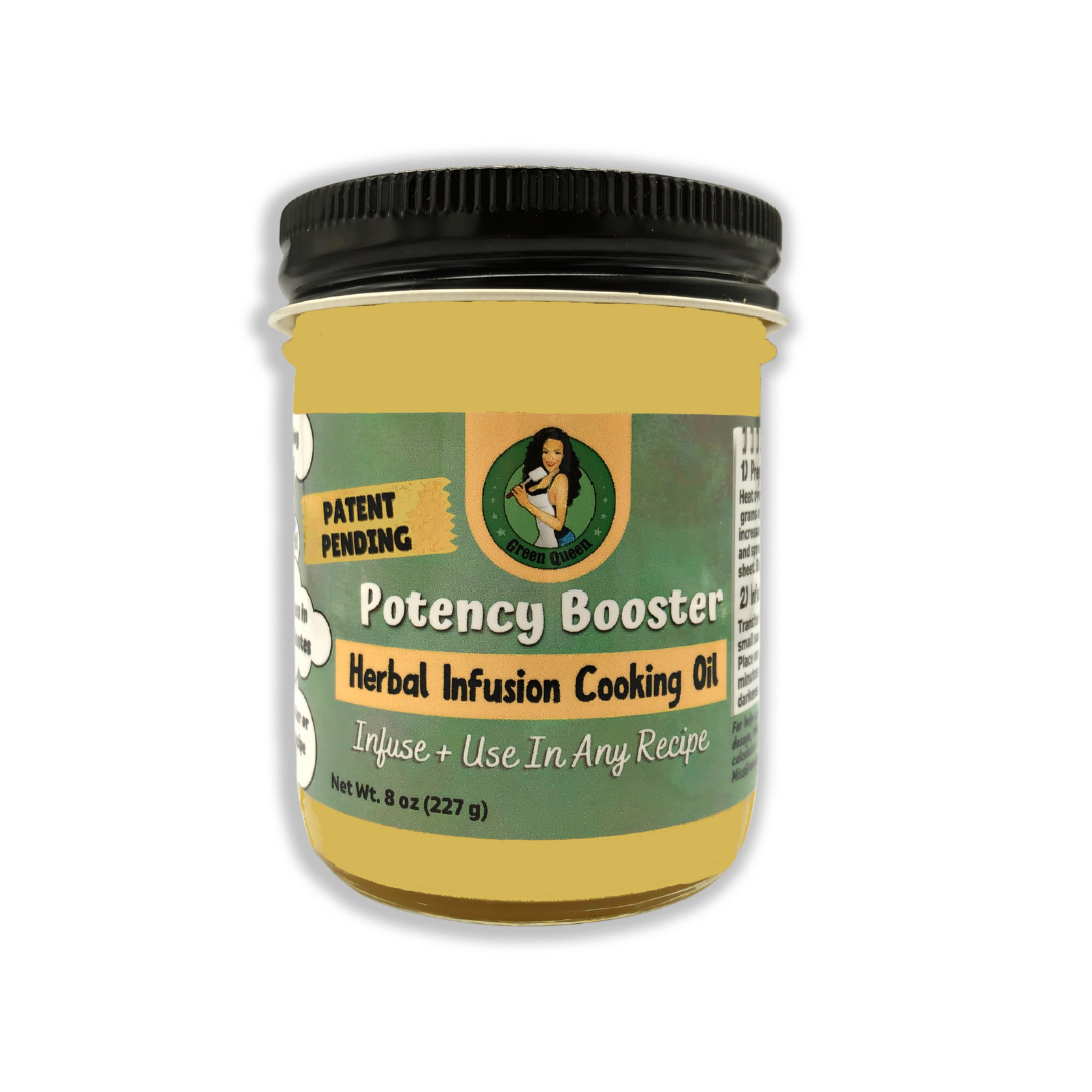 Green Queens' Potency Booster Herbal Infusion Cooking Oil - Enhanced Edibles in 20 Mins