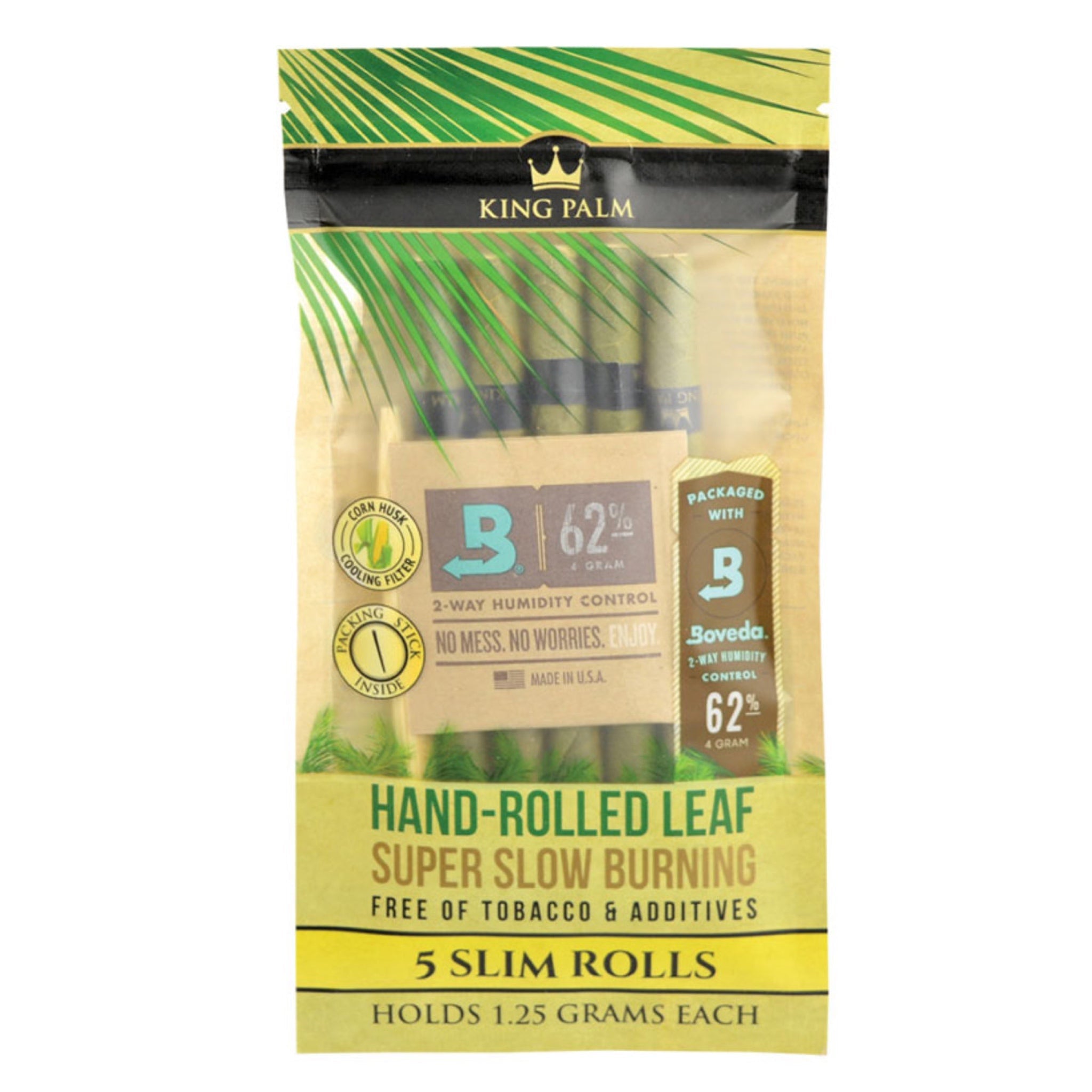 King Palm Slim - Natural Pre-Rolled Leaf Wraps