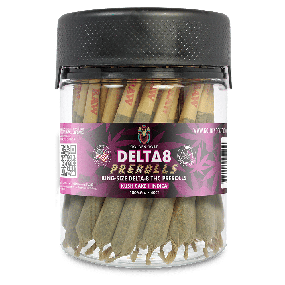 Delta 8 Doobies King Size Jar 50ct 100MG - Kush Cake