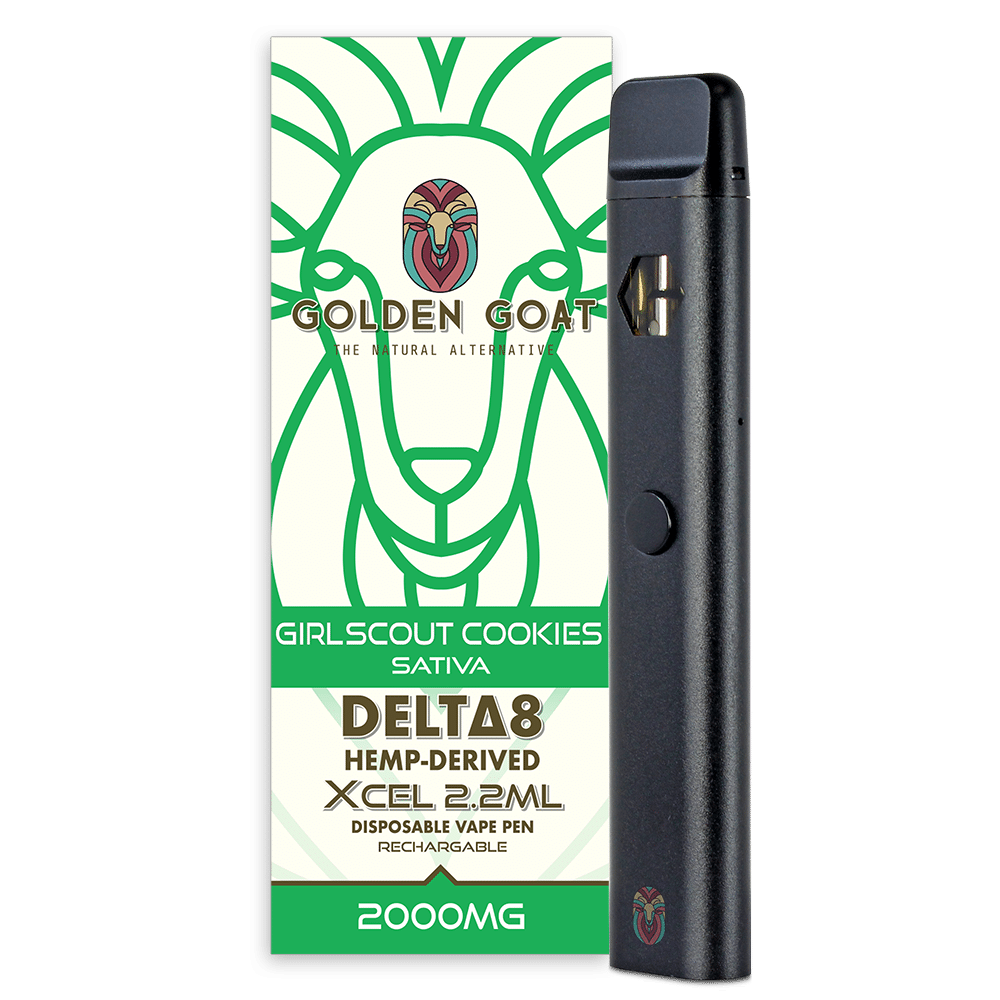 Delta-8 THC Vape Device - 2000mg - Rechargeable/Disposable - Girl Scout Cookies