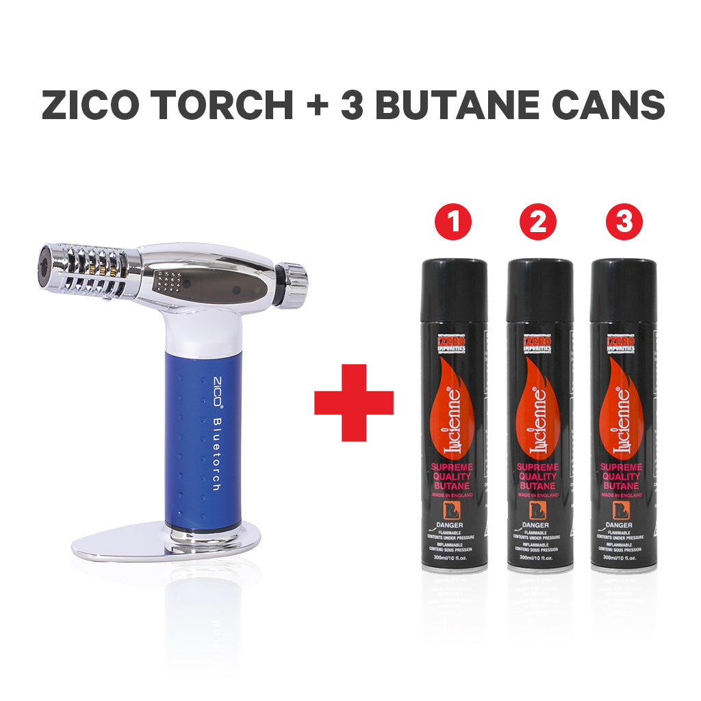 Ultimate Dab Torch & Butane Bundle - Zico Dab Torch + 3 Premium Butane Cans