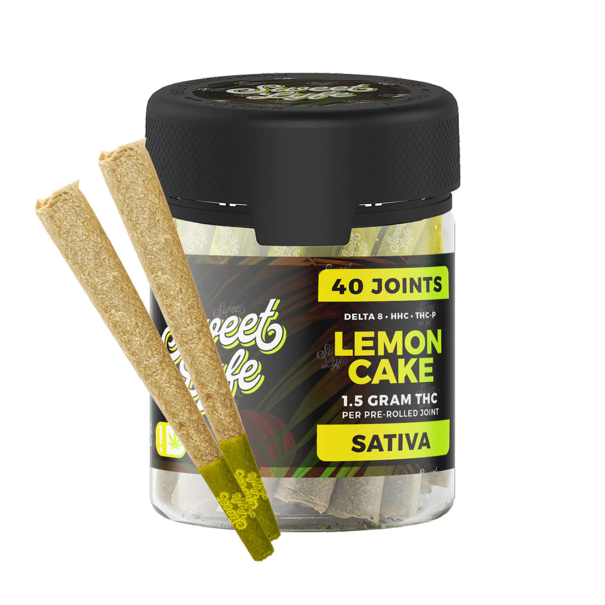 Sweet Lyfe 40-Pack Joints - 1.5g per Joint - Lemon Cake Sativa