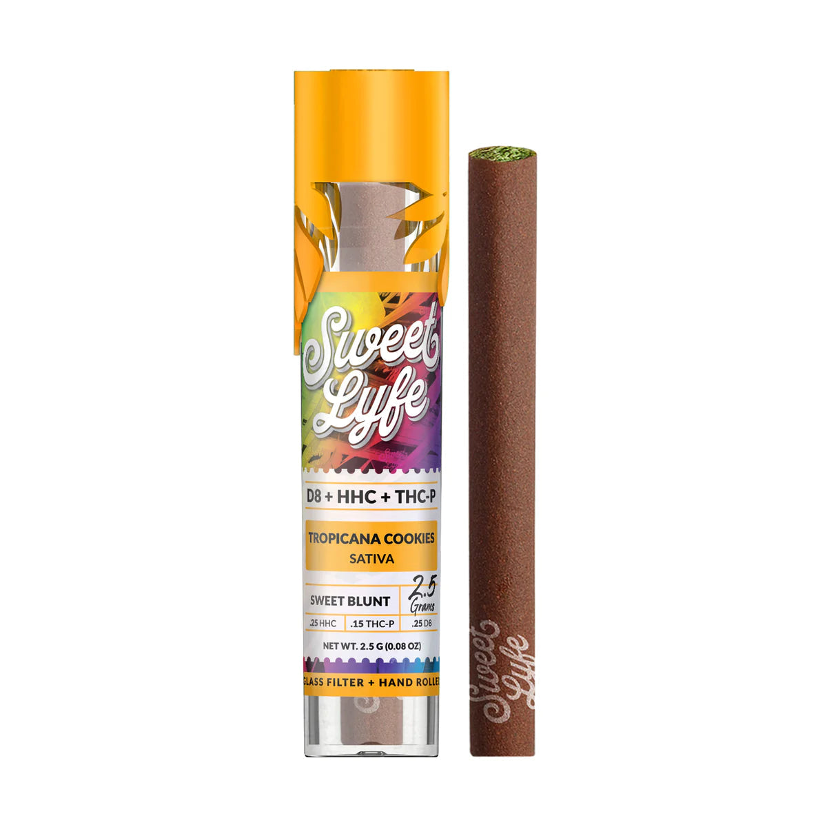 Sweet Blunt D8 THC-P - Tropicana-Cookies Sativa Hemp Blunts