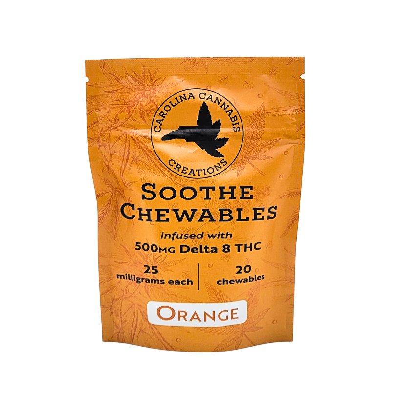 Soothe Chewables | Orange Delta 8 | 20 Chewables, 500mg in Total