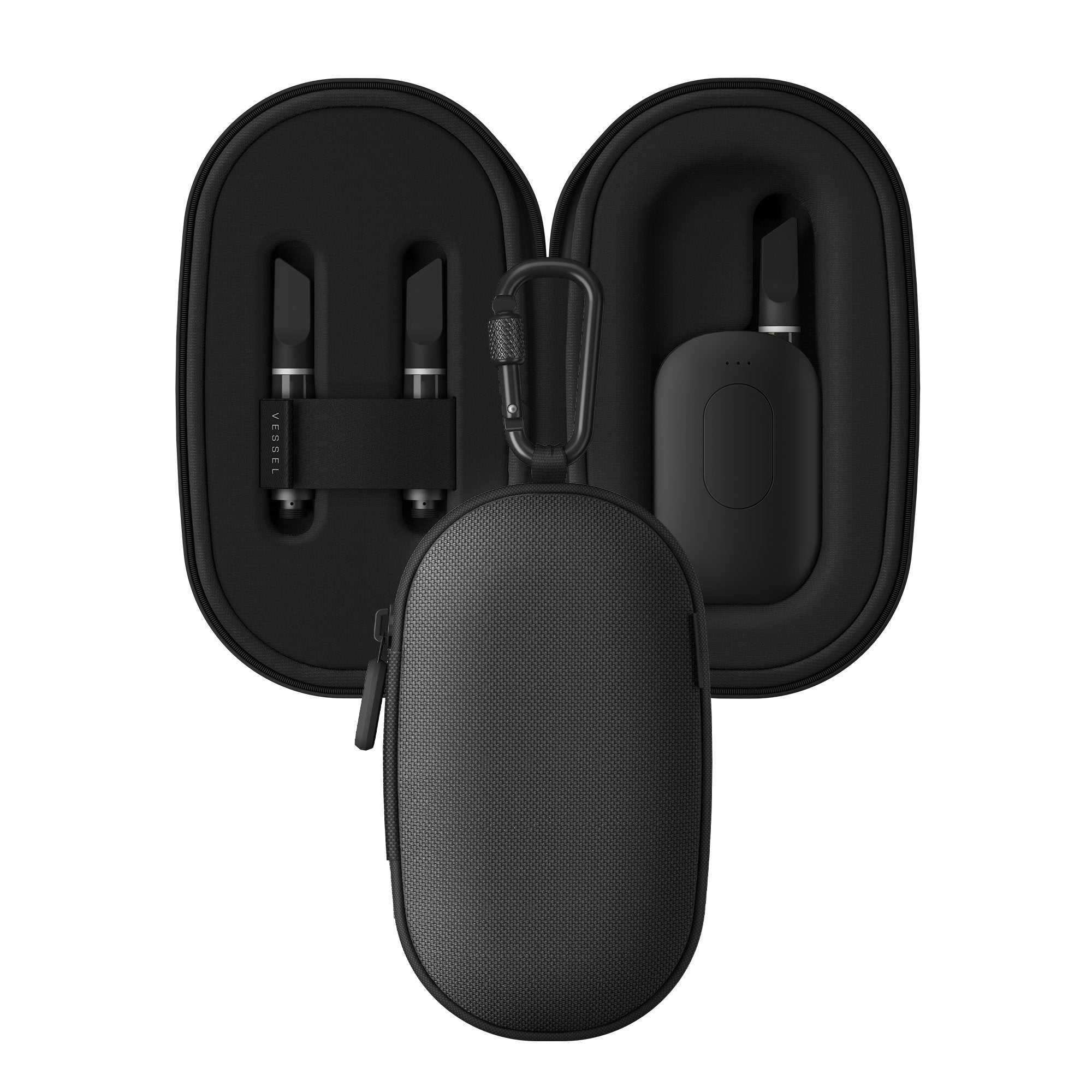 a pair of ear buds in a case