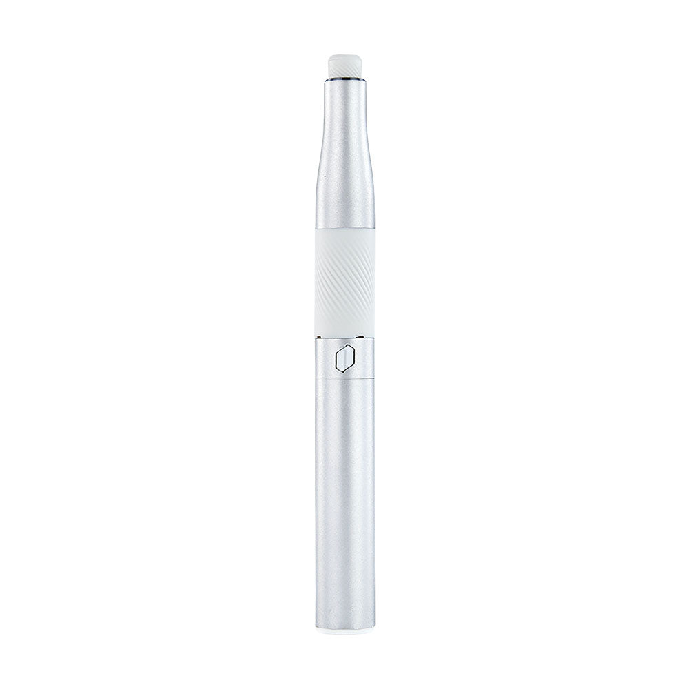 a white electric toothbrush on a white background