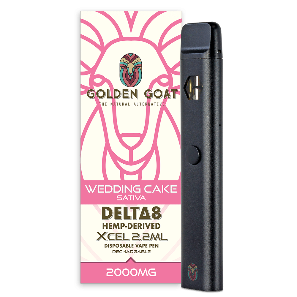 Delta-8 THC Vape Device - 2000mg Rechargeable/Disposable - Wedding Cake