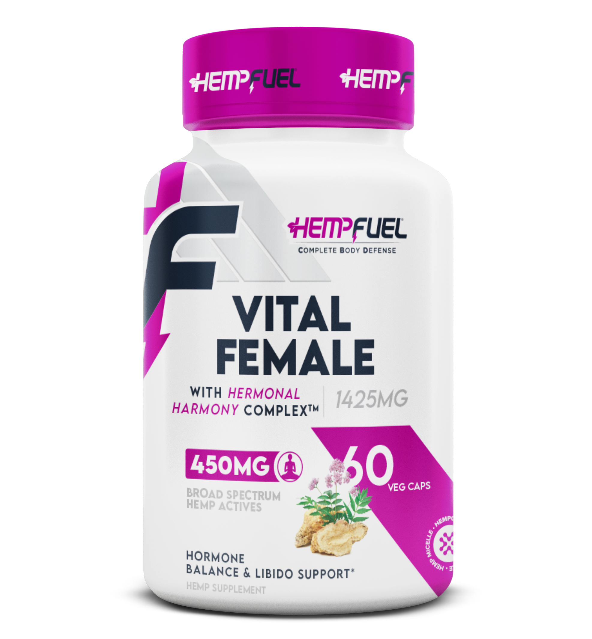 Hemp Fuel Vital Female with Broad Spectrum Hemp Actives & Herbal Extracts