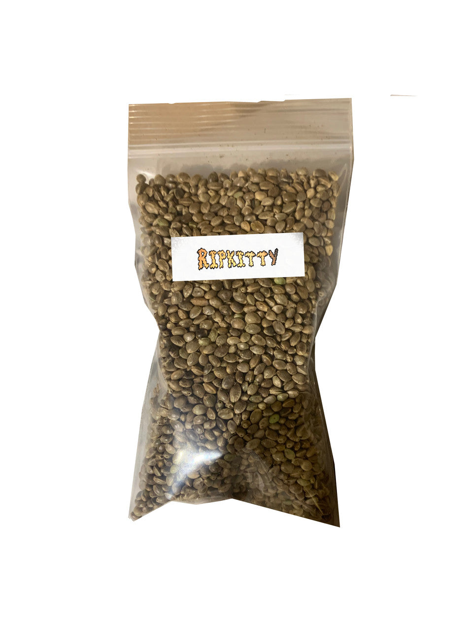 a bag of coffee beans on a white background