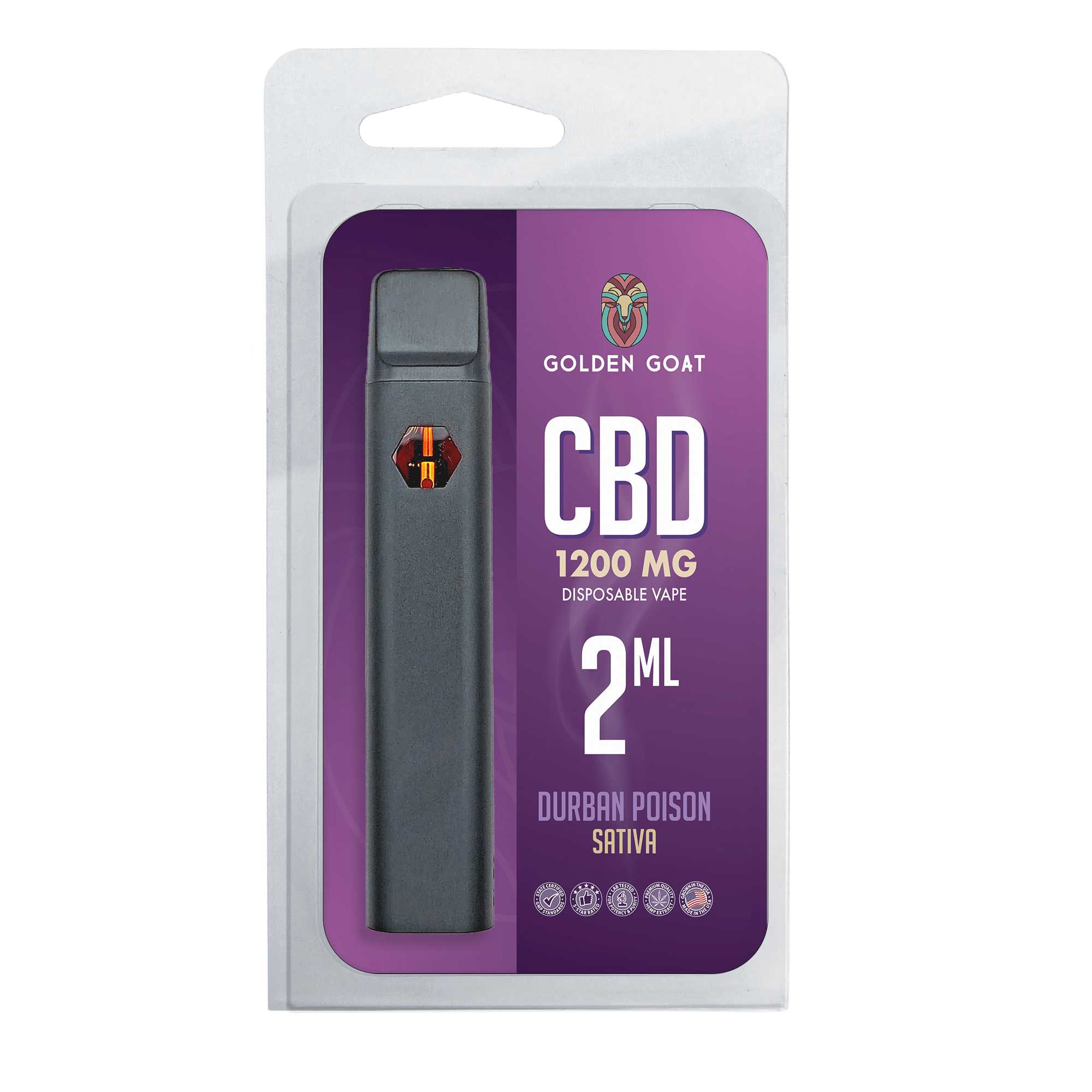 a package of cbd vape in a packaging