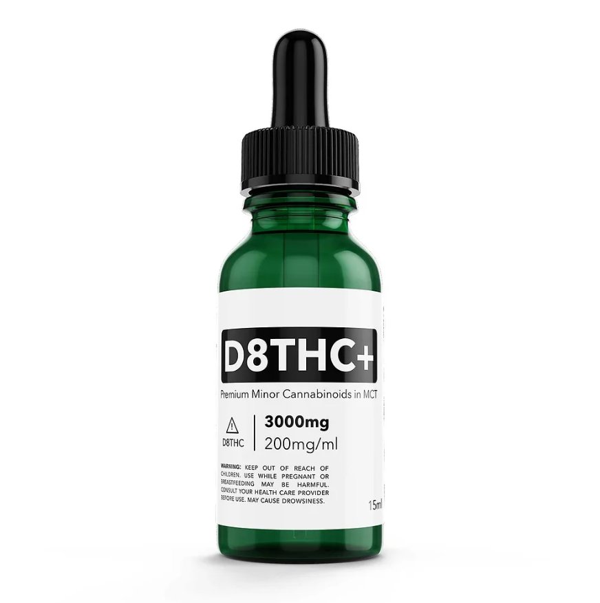 D8THC+ Tincture - Maximum Strength 3000mg/100 Doses