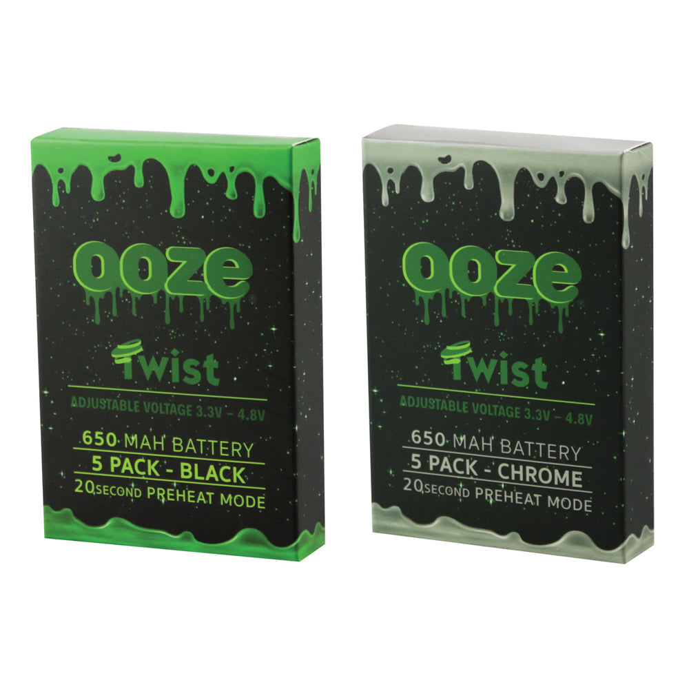 two boxes of ooze twist are shown