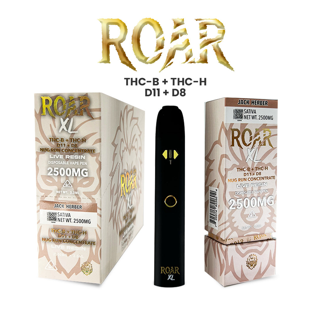 Roar XL THC-P + D8 2500mg Disposable Vape - Jack Herber