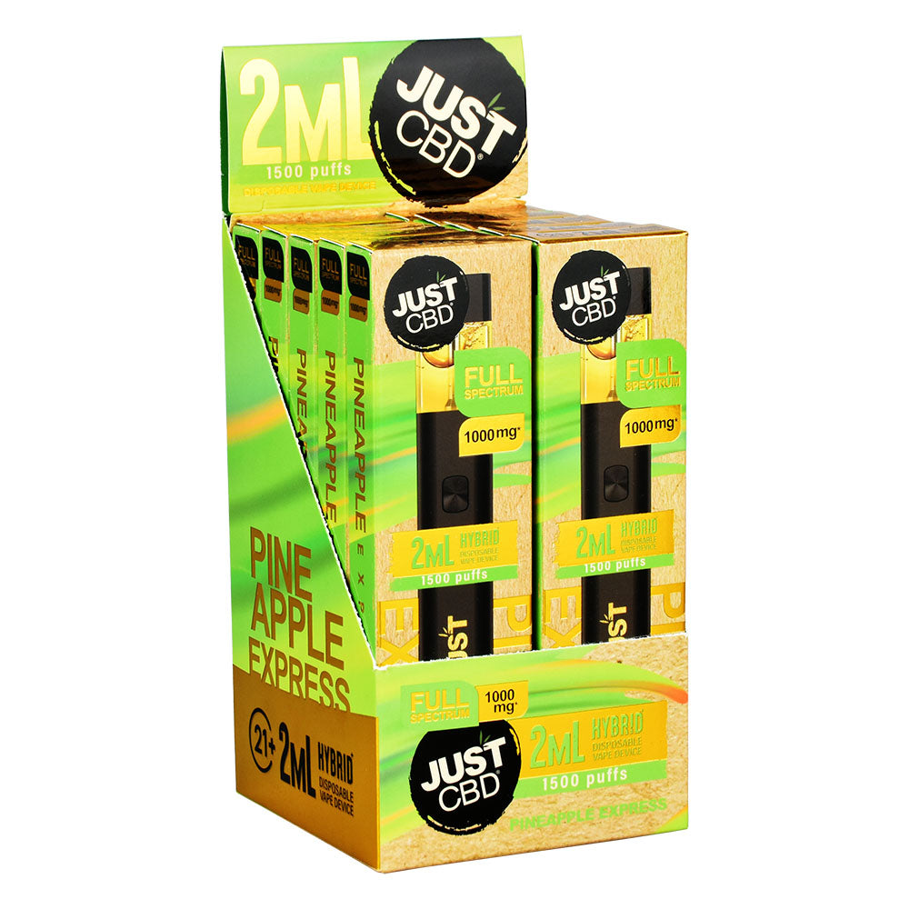 10PC DISP - JUST CBD Full Spectrum CBD Disposable Vape- 2ml / Pineapple Express