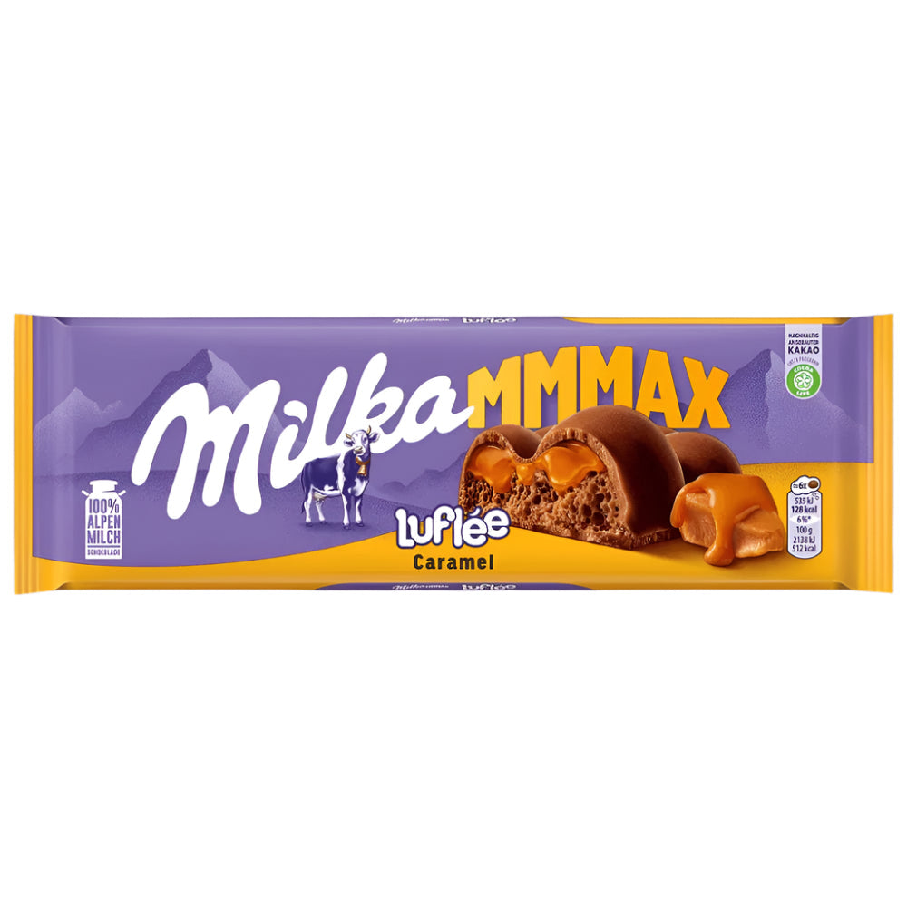 Milka MMMAX Luflee Caramel 250g (AUSTRIA) - Emerald Ventures MN LLC