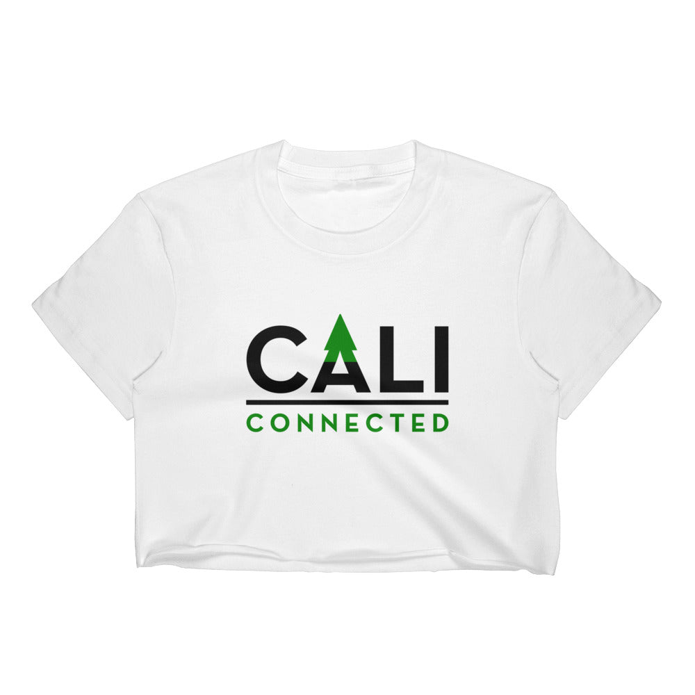 CaliConnected Women's White Crop Top