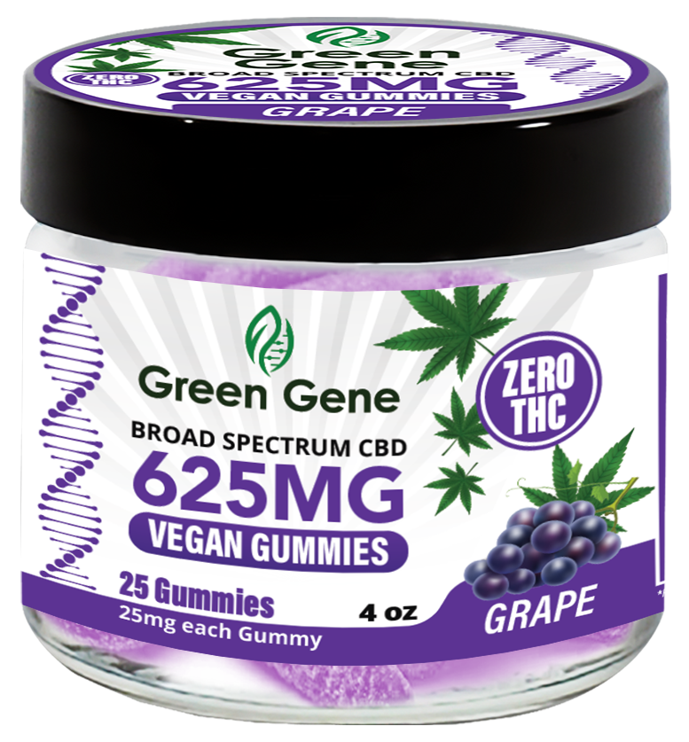 a jar of green gene cbd gummies